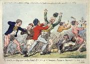 Isaac Cruikshank Lord Howe they run or The British Tars giving the Carmignols a Dressing on the Memorable 1st of June 1794 USA oil painting reproduction